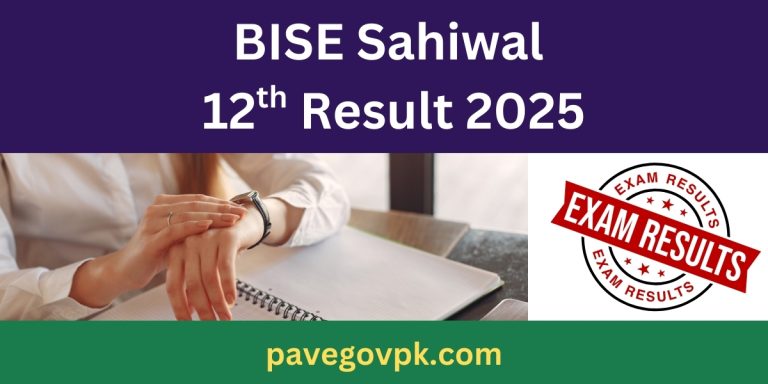 BISE Sahiwal Board 12th Class Result 2025