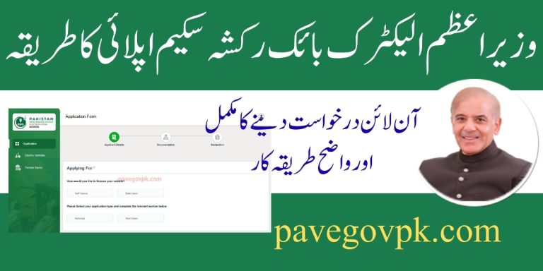 PM Electric Bike Rickshaw Scheme 2025 pave.gov.pk Complete Guide